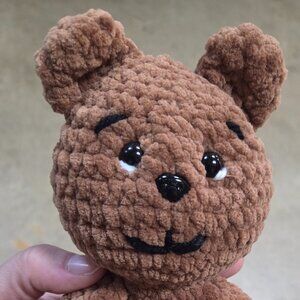 Crochet plush teddy bear